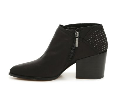 1.State Women's 9.5 M Black Leather Jelin Studded Block Heel Ankle Booties