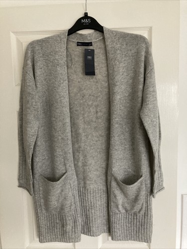 MARKS \u0026 SPENCER WOMENS GREY CARDIGAN 