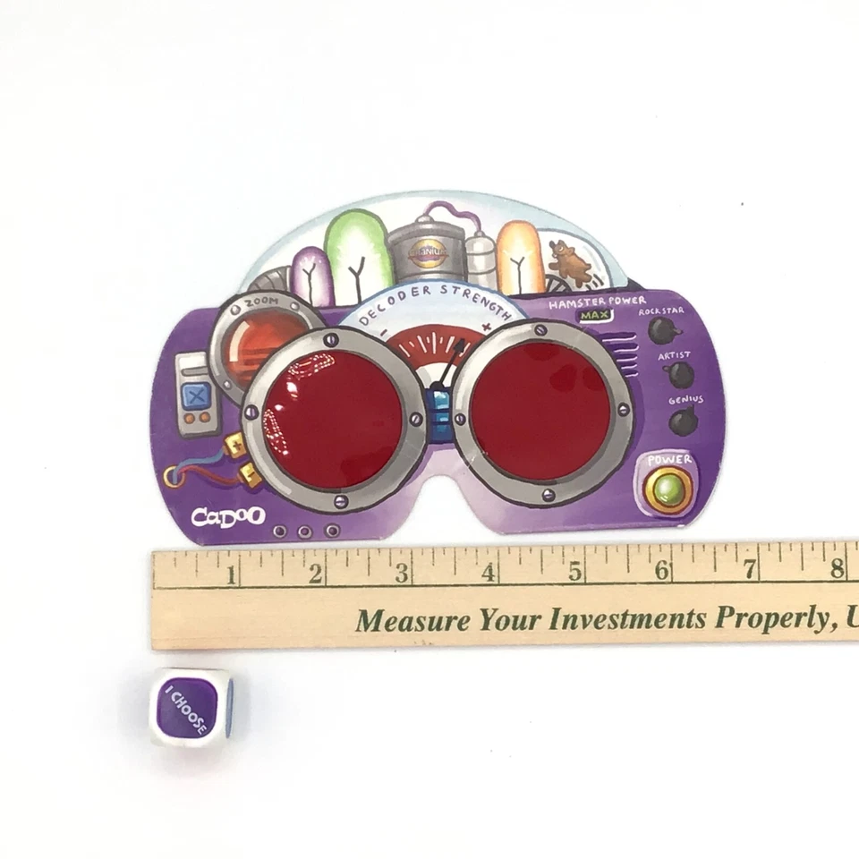 CRANIUM CADOO Decodificador Máscara Gafas y Troquel Juego de Mesa Piezas Repuesto Foto 3 de 4