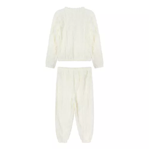 Womens Pajamas Set New Year Sleepwear Solid Color Homewear Elastic Waistband - Picture 24 of 79