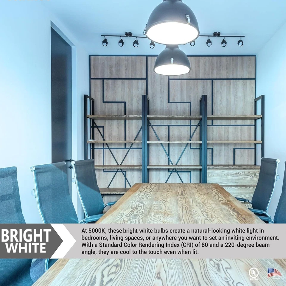 Diodesy 6PK A21 LED Light Bulb Super Bright 5000K, 18W, 50W, 2600LM, 120V, E26 - Image 4 of 4