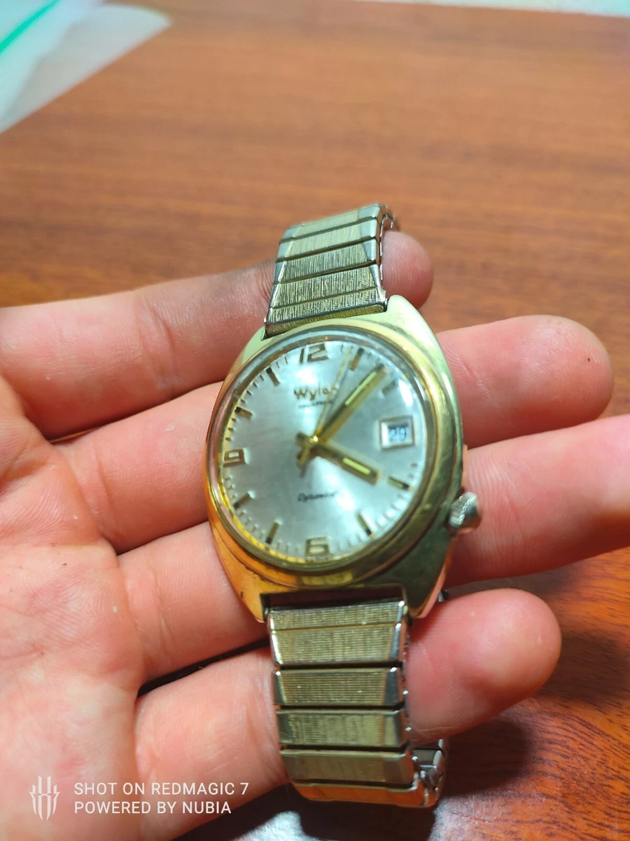 Vintage Wyler Incaflex Dynawind Date Automatic