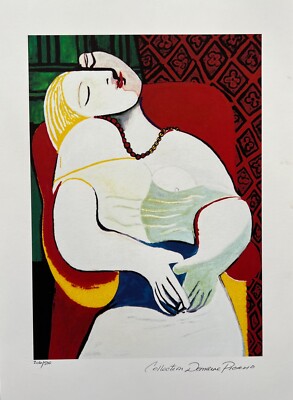 Pablo Picasso THE DREAM Estate Signed & Numbered Giclee Art 20 Pablo Picasso THE DREAM Estate Signed & Numbered Giclee Art 20