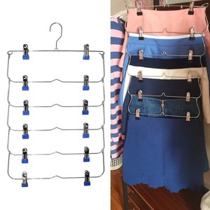 hangers skirt trouser tier hanger saving clips pants space