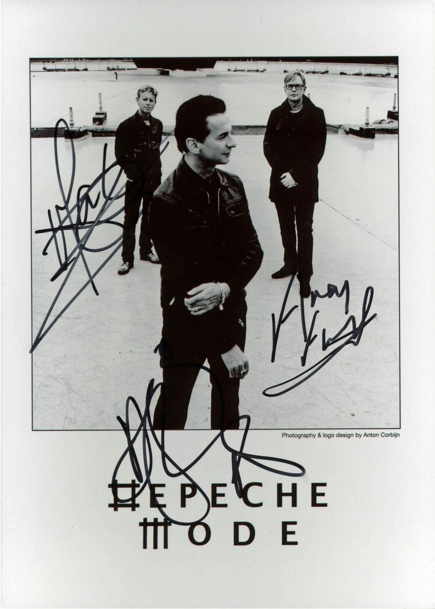 Depeche Mode Autograph Andrew Fletcher Dave Gahan Martin Gore