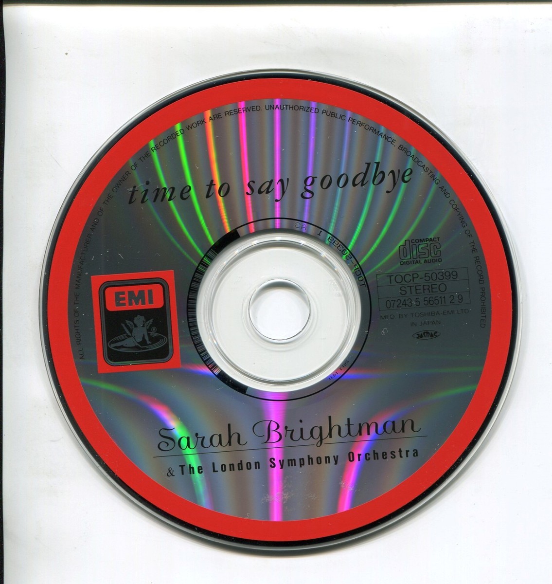 Sarah Brightman - Time To Say Goodbye | eBay