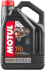 Motul 710 Racing 2 Stroke Full Synthetic Motorcycle Oil 1 Gallon 4 Liter 104035