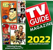 2022 TV Guide Magazine Limited Ed Past Present Future 12 Month Wall Calendar New