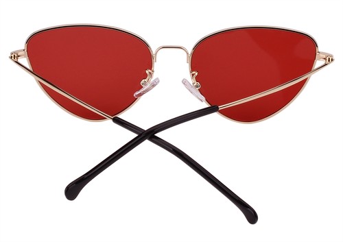Womens Cat Eye Retro Metal Frame Classic Full Rim Sunglasses Glasses UV400 - Picture 12 of 27