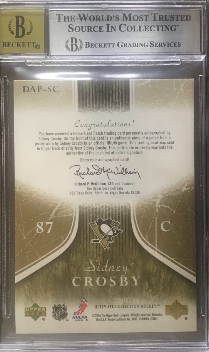 CafeRuruプロフ必読お願いします☆　0604 2005-06 ULTIMATE DEBUT THREADS SIDNEY CROSBY PATCH AUTO 3