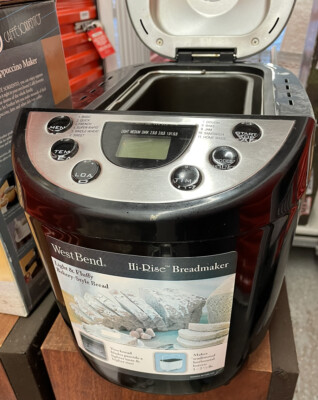 West Bend Bread Dough Maker Machine Hi Rise Dual Blade Model 41300 *2.5 LBS