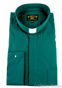 dark green collared shirt