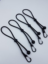 30cm / 12 Inches Black Bungee Tarp Securing Tie Down Strap