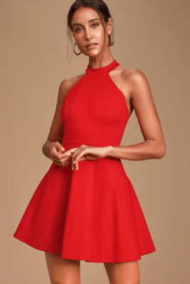Lulus NWT Hometown Girl Red Lace Skater Dress size small Lulus NWT Hometown Girl Red Lace Skater Dress size small