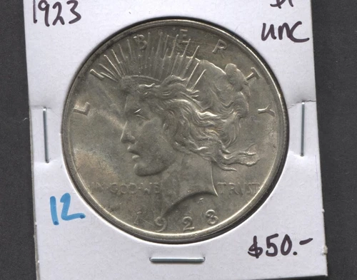 1923-Peace Dollar- UNC