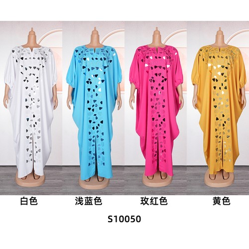 Afrikanisches Damen-Maxikleid Übergröße Robe Eid muslimisch Dubai Kaftan Dashiki nigerianisch - Bild 3 von 19