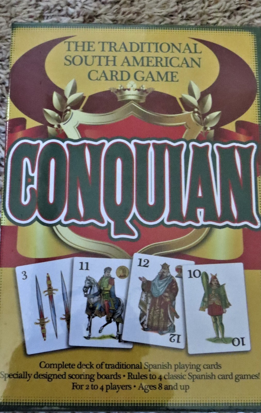 Conquian The Traditional South American Card Game Pressman 3622 8 for sale  online | eBay