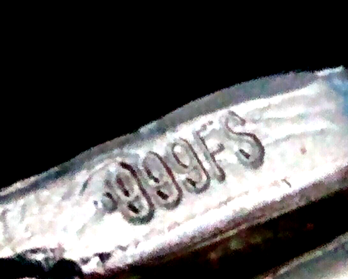 Colgantes Recuperación Plata 999 Vertido a Mano Único Grabable Fecha Sobriedad 12-13 g - Imagen 4 de 7