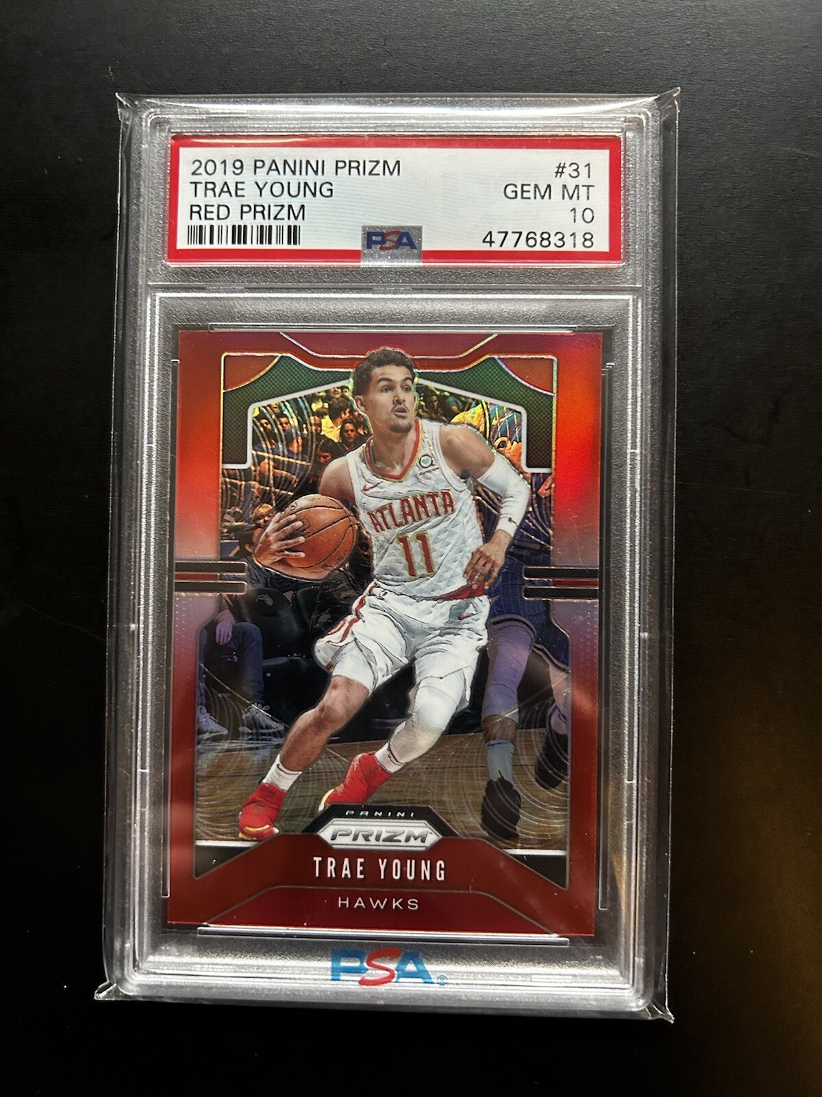 2019 Panini Prizm Red Prizm #31 Trae Young /299 PSA 10