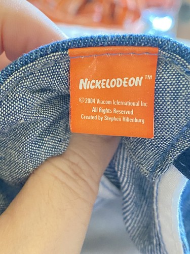 Bob Esponja Pantalones Cuadrados Sombrero Oh, Pequeña Piña Denim - Nickelodeon 2004 De Colección - Imagen 2 de 6