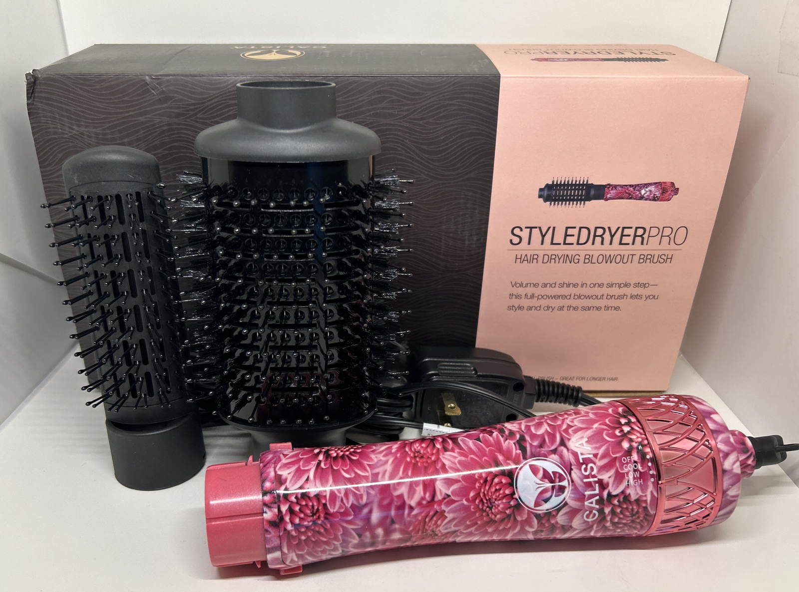 Calista StyleDryer Pro Hair Drying Blowout Brush 2.75 LONG Fall Mum