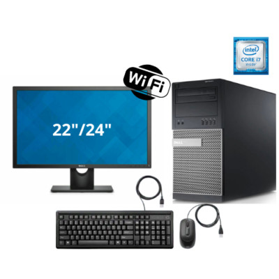 Dell/Lenovo/HP Core i7 PC 16GB RAM 1TB HDD SSD WLAN Desktop & Bildschirm Windows10