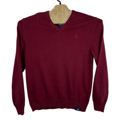 Lerros Pullover Herren Pulli XL weinrot Pulli V-Ausschnitt Strick Regular Vin...