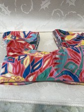 Watercolors By Kenny Flowers The Columbia Sleeved Bikini Top Sz L