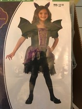 New Rubies Opus Collection PRETTY BAT Dress up Small child 4-6 Halloween Costume