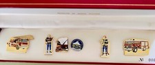 coffret 6 pins numérotés marins pompiers de Marseille rare dans coffret