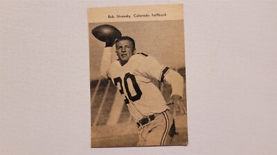 Bob Stransky University of Colorado 1957 Football YB Player Panel | eBay