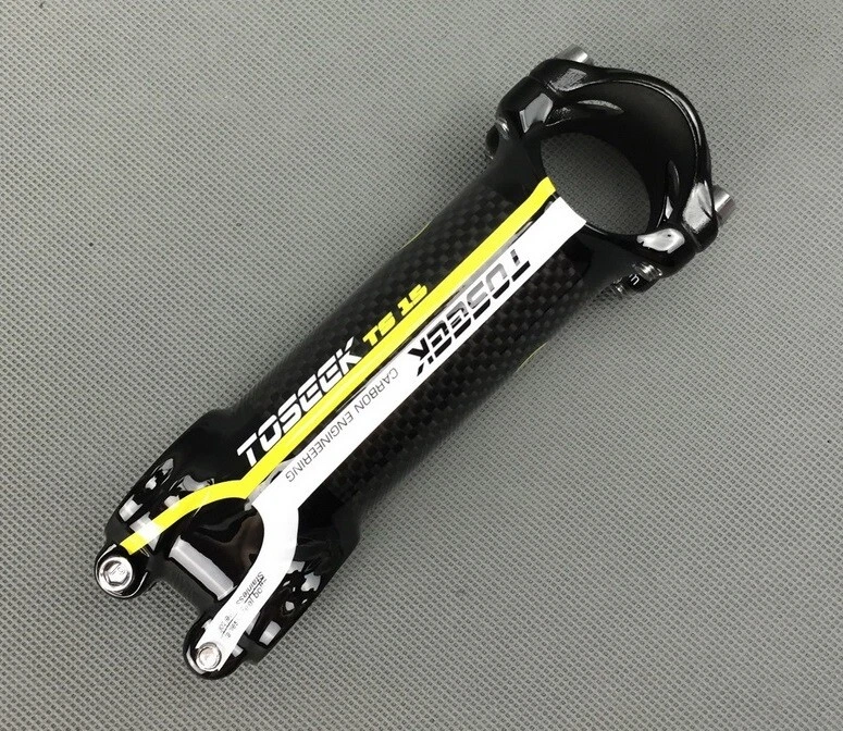 Carbon 3K alu 7° MTB Road Bike handlebar stems bar Stem 31.8*60/70/80mm Yellow - Image 2 of 4