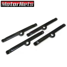 4x Black 4-3/4" Valve Cover Spreader Bars Small Block Chevy SBC 283 305 327 350