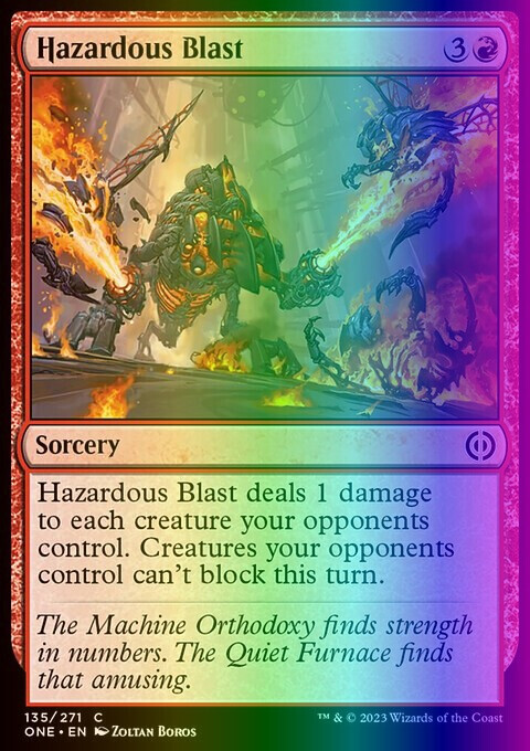 MTG Hazardous Blast (135/530) Phyrexia All Will Be One LP