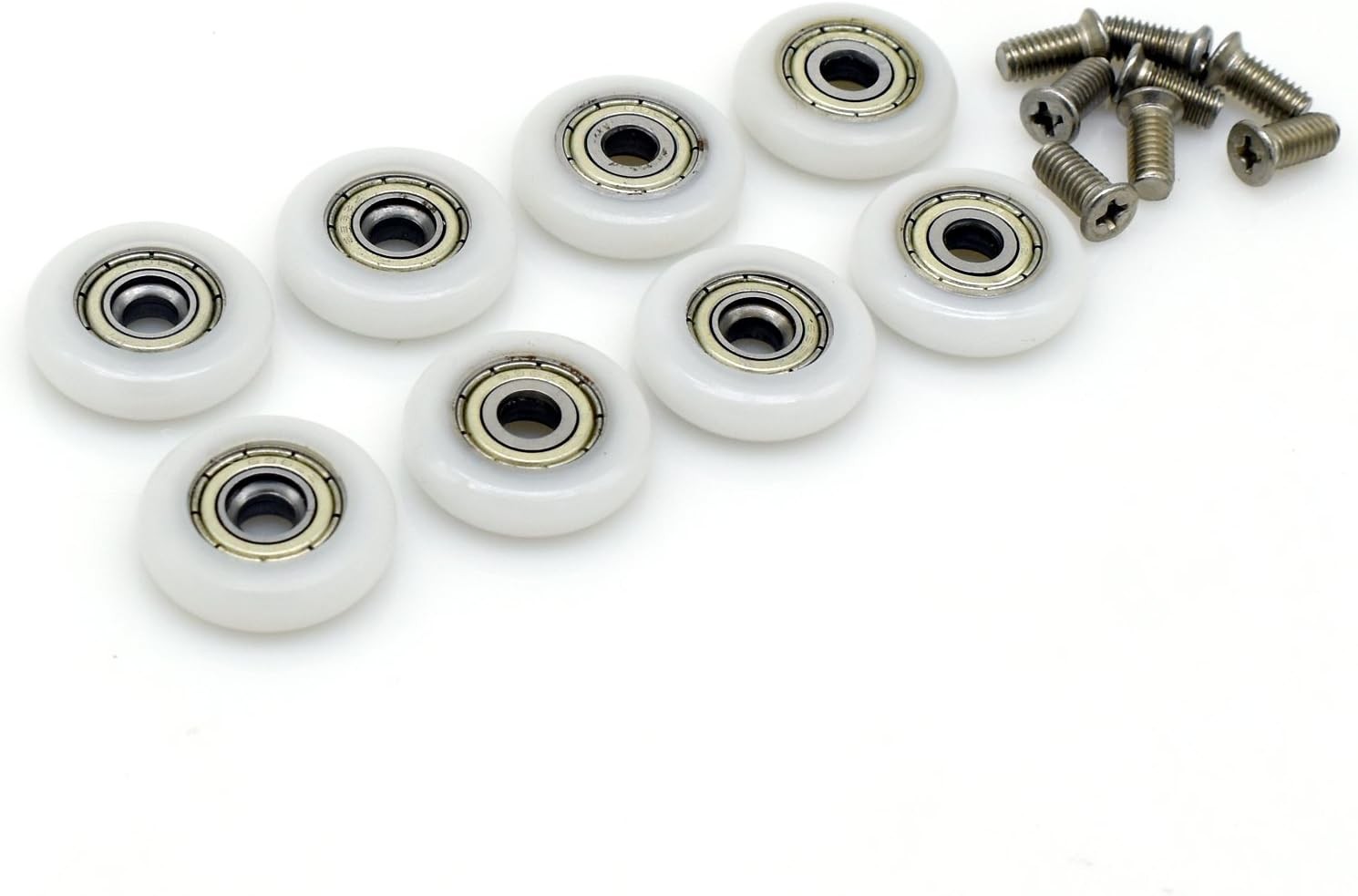 8X Shower Door Replacement Roller Wheel Runner Diameter 23mm with Screw M5