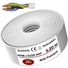 5-20 m wet room cable power cable sheath cable NYM-J 5 x 16 mm² electrical cable