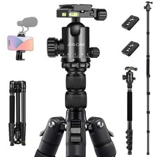 Tripod for Camera, 81" Camera Tripod Stand, 83 inches DSLR Tripods Monopods...