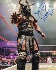 Black Taurus Signed 8x10 Photo AEW ROH Beast Mortos CMLL Lucha Libre AAA TNA D