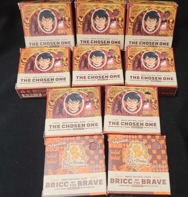  Best Lot 10x  Dr Squatch Harry Potter The Chosen One Bricc of The Brave Soap