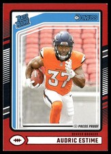 Audric Estime 2024 Donruss Press Proof Red #335 RC Denver Broncos