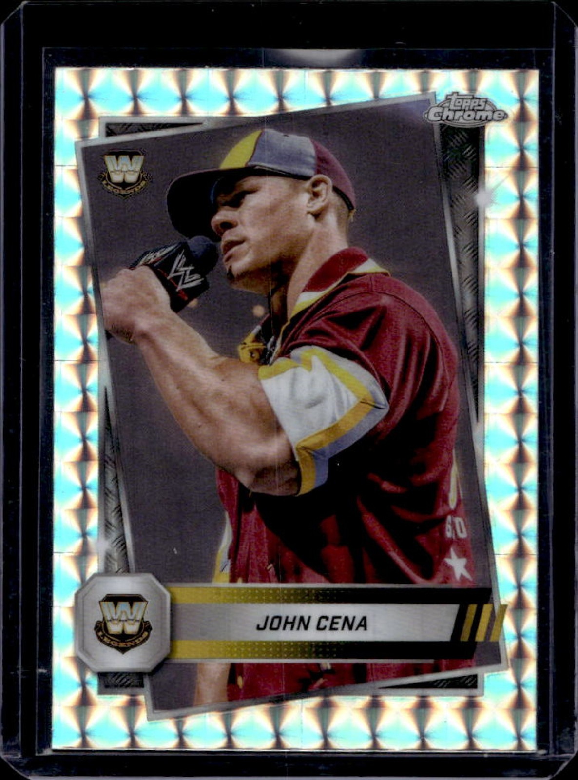 2025 Topps Chrome WWE John Cena Geometric Refractor #16
