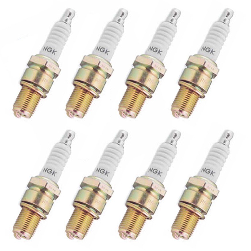 Set of NGK Resistor Sparkplug DCPR7E 8 pcs