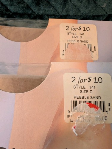 Round The Clock 5 Vintage 2002 Pantyhose Stockings Size D Bone Sand Beige NEW - Picture 3 of 10