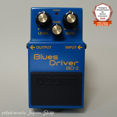 Boss BD-2 Blues Driver Overdrive Gitarren-Effekt-Pedal blau klassische Stompbox