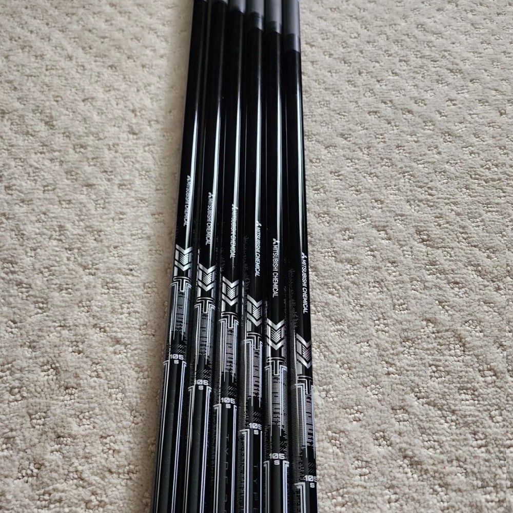 New Uncut Mitsubishi MMT Graphite Iron Shafts 105 Stiff Flex