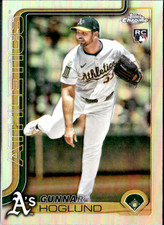 2025 Topps Chrome Update Gunnar Hoglund RC Refractor Rookie #USC127 Athletics