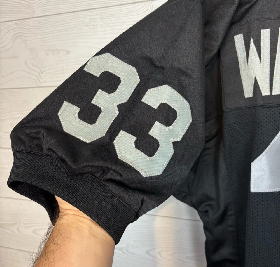 CAMISETA AUTOGRAFIADA FIRMADA POR DEANDRE WASHINGTON OAKLAND RAIDERS NFL #83 XL JSA CO Foto 2 de 4