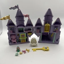 Vintage 1994 Purple sparkle Star Castle By the Sea Trendmasters Polly Pockets 