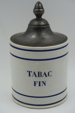 faience porcelaine pot à pharmacie pot à tabac creil montereau