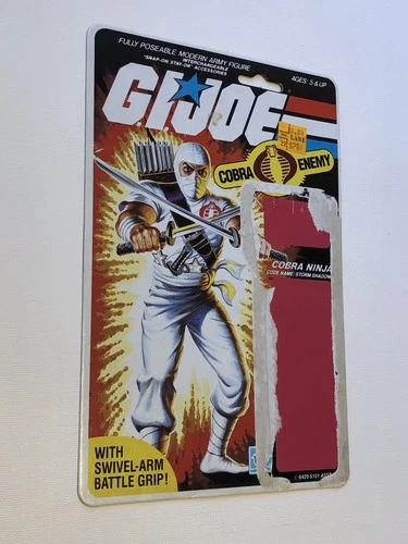 1983/1984 Vintage G.I. Joe STORM SHADOW Full File Card Back Cobra Ninja ARAH